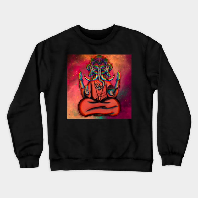 Elephant God Crewneck Sweatshirt by taoistviking